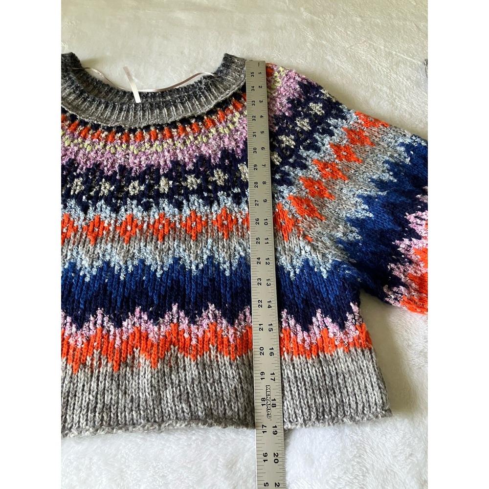 Free People Home For The Holidays Sweater Women's Sz Medium - Picture 6 of 7